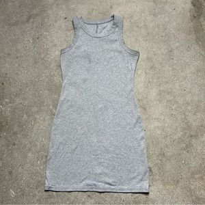 Gray Ribbed Mini Dress ⚾️✨